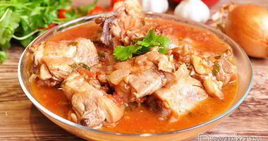 Рецепт Чахохбили с орехами и вином