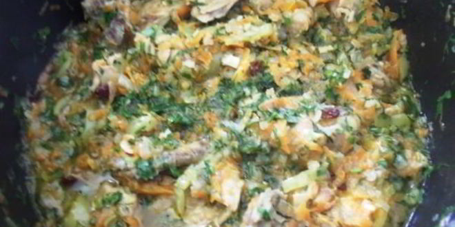 Рецепт чахохбили с овощами