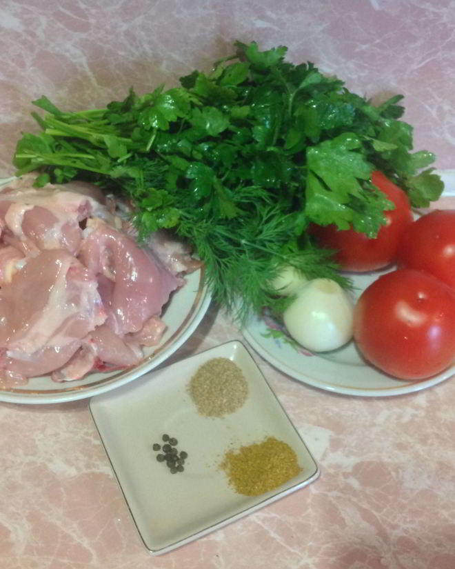 Рецепт чахохбили в помидорах