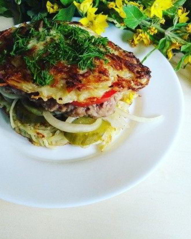 Рецепт драника-бургера