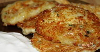 Рецепт Драников картофельных с сыром