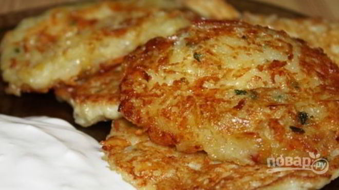 Рецепт драников картофельных с сыром