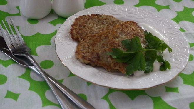 Рецепт драников с фаршем говядины