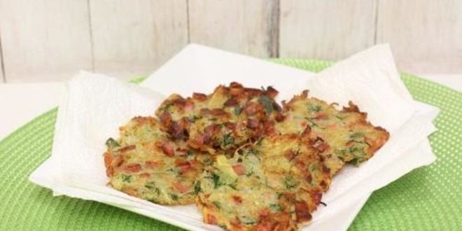 Рецепт драников с колбаской и зеленью