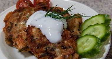 Рецепт Драников с курицей и сыром