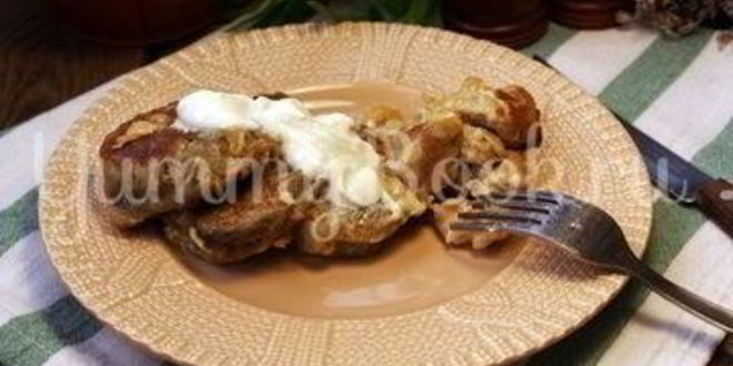 Рецепт драников с мясом в горшочках