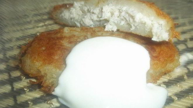 Рецепт драников с начинкой