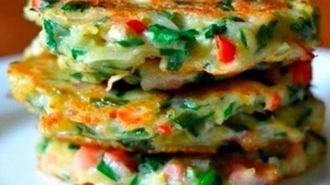 Рецепт драников с овощами