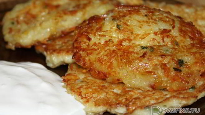 Рецепт драников с сыром