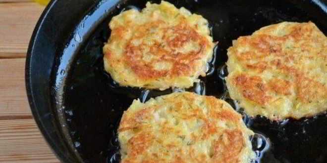 Рецепт Драников с ветчиной с сырком