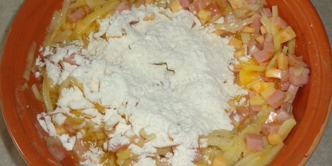 Рецепт драников с ветчиной