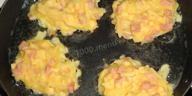 Рецепт драников с ветчиной