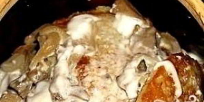 Рецепт драников в горшочке с грибами