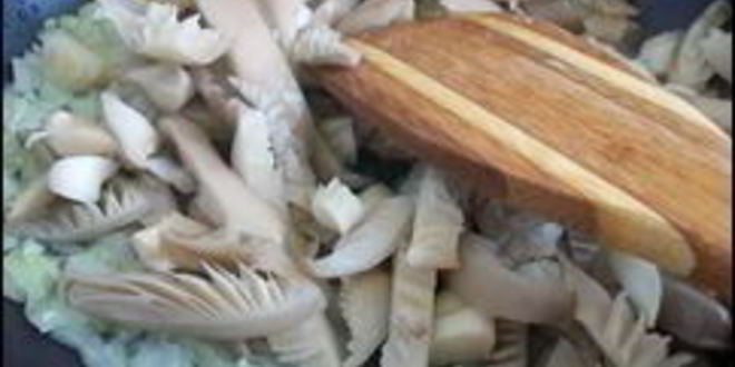 Рецепт картофельных драников с мясом под грибным соусом