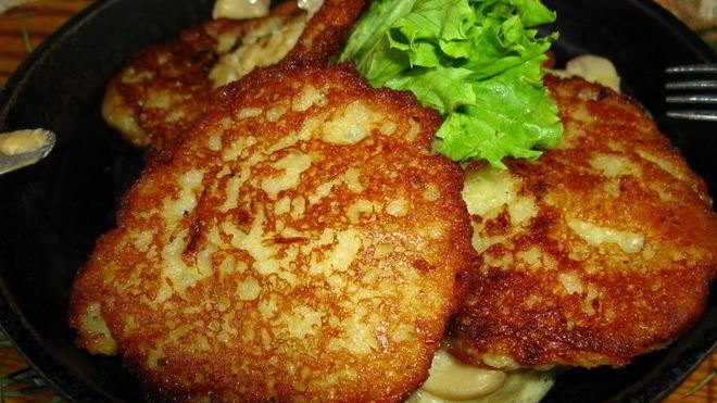 Рецепт картофельных драников с мясом