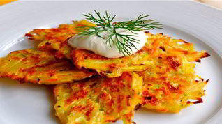 Рецепт Картофельных драников с сыром