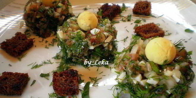 Рецепт форшмака по-норвежски птичьи гнезда