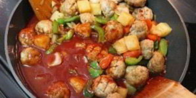 Рецепт фрикаделек из курицы в чили соусе с овощами