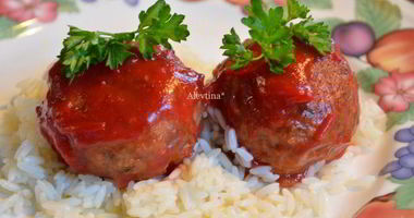 Рецепт Фрикаделек с клюквенным соусом