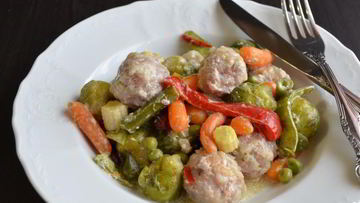 Рецепт Фрикаделек с овощами