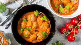 Рецепт Красного карри с фрикадельками