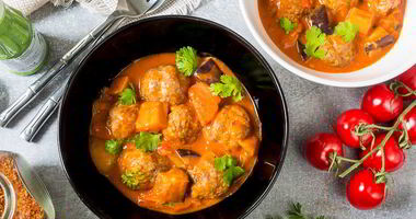 Рецепт Красного карри с фрикадельками