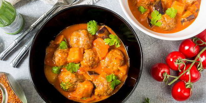 Рецепт красного карри с фрикадельками