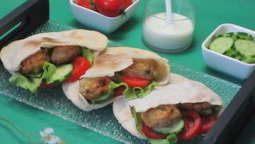 Рецепт Питы с фрикадельками из нута фалафель