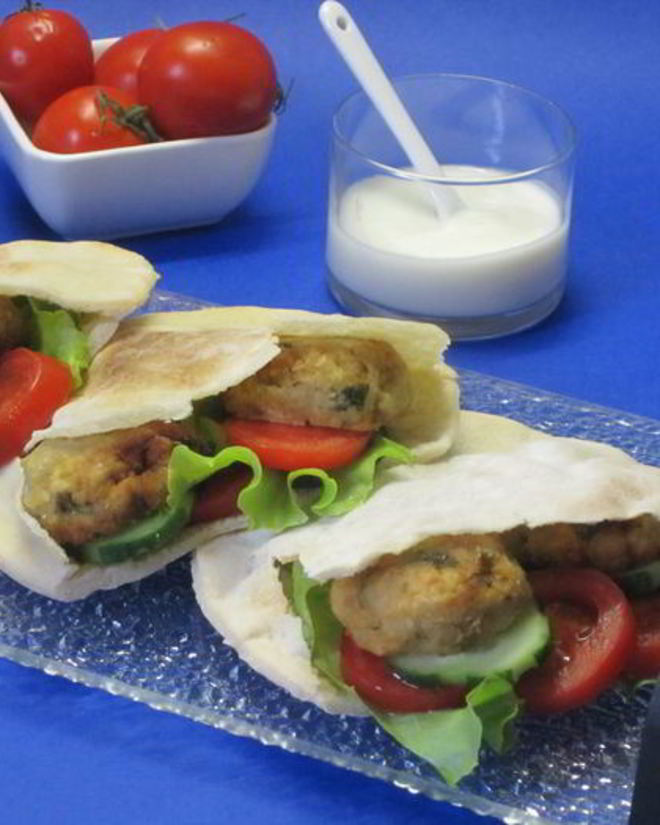 Рецепт питы с фрикадельками из нута фалафель