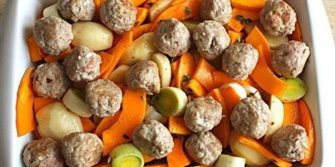 Рецепт сливочной тыквы с фрикадельками