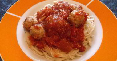 Рецепт Спагетти с фрикадельками