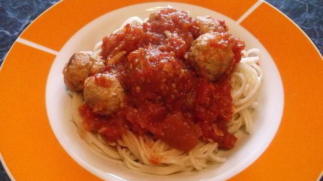 Рецепт спагетти с фрикадельками