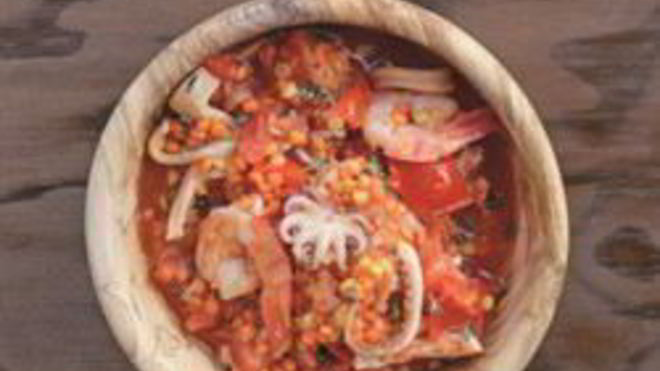 Рецепт чечевицы с морепродуктами