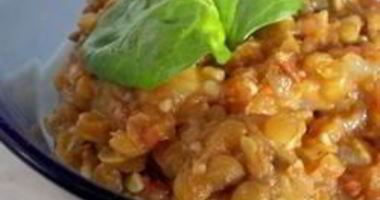 Рецепт Чечевицы с помидорами и карри