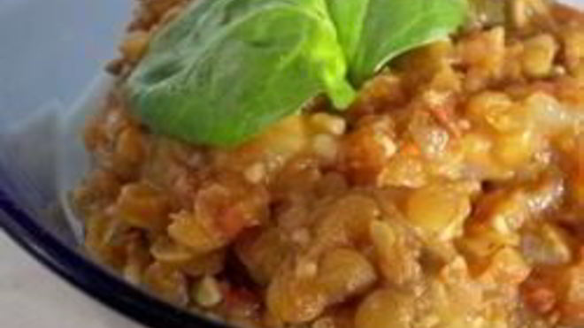 Рецепт чечевицы с помидорами и карри