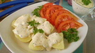 Рецепт Картофеля под сырным соусом