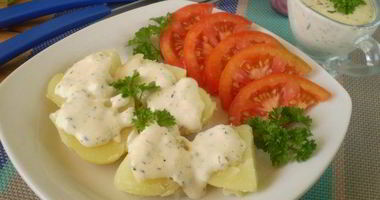 Рецепт Картофеля под сырным соусом