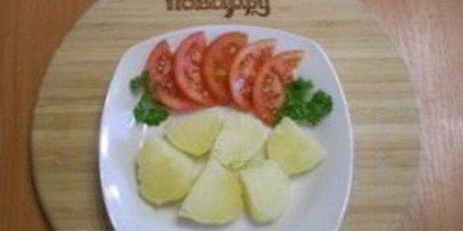 Рецепт картофеля под сырным соусом