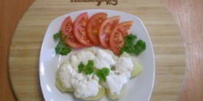 Рецепт картофеля под сырным соусом