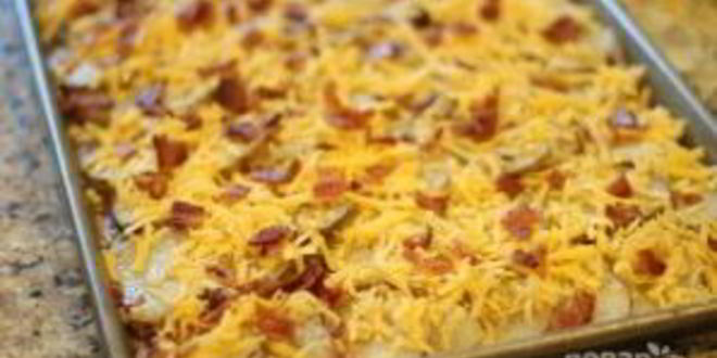 Рецепт картофеля с беконом под сыром