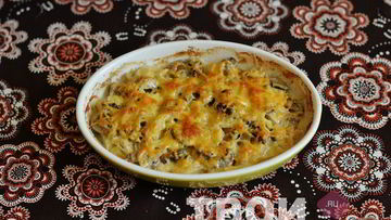 Рецепт Картофеля с грибами в духовке