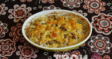 Рецепт Картофеля с грибами в духовке