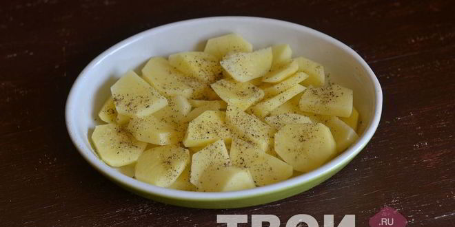Рецепт картофеля с грибами в духовке
