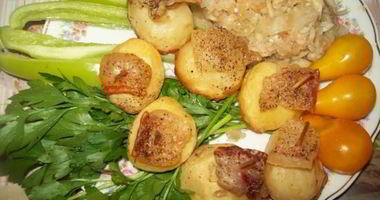 Рецепт Картофеля в духовке с салом