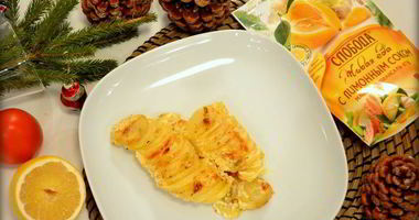 Рецепт Картофеля в сливочном соусе с чесноком