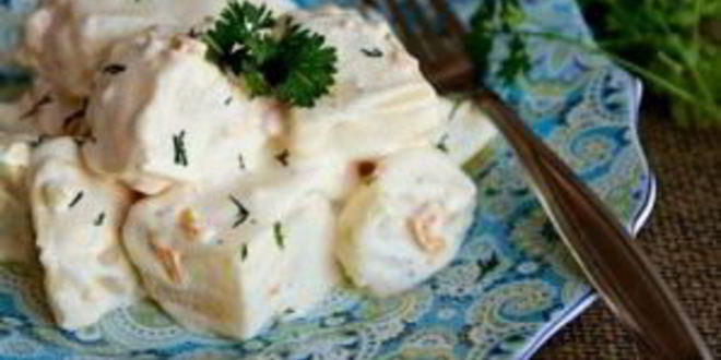 Рецепт картофеля в соусе альфредо