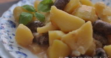 Рецепт Картошки с куриными сердечками в мультиварке