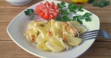 Рецепт Картошки в кефире в духовке