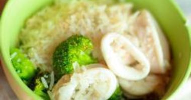 Рецепт Риса с брокколи и кальмарами