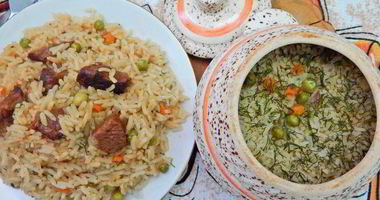 Рецепт Риса с говядиной в горшочках